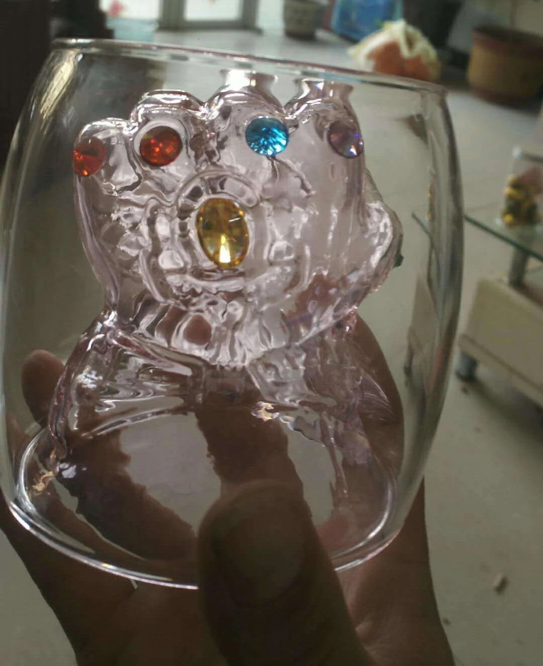 Thanos Infinity Gauntlet с двойными стенками Стеклянная чашка Thanos кулак Декор креативная стеклянная чашка виски стекло Кофе Молоко Кружка чай чашки подарки