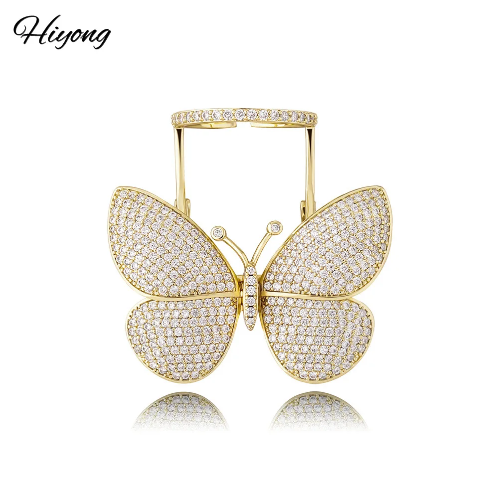 Регулируемые Открытые Кольца Hiyong европейские и американские кольца на палец в