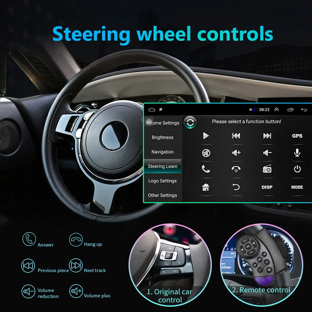 Автомагнитола Podofo 2 Din Android 8 1 7 дюймов Wi Fi GPS|Автомагнитолы| |