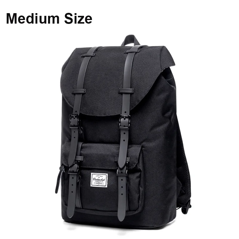 M Black Bodachel модный рюкзак для мужчин и женщин 15,6 ''рюкзак для ноутбука большой мужской водонепроницаемый прочный рюкзак для путешествий - Цвет: M Black