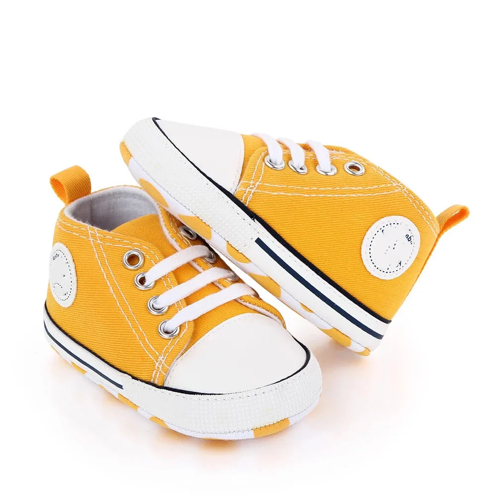 Новые Детские парусиновые кроссовки для новорожденных Спортивная обувь детей