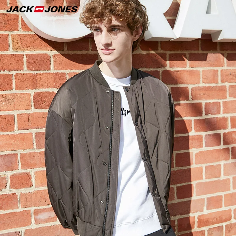 Мужское короткое хлопковое пальто с Бейсбольным воротником|Мужские парки| |