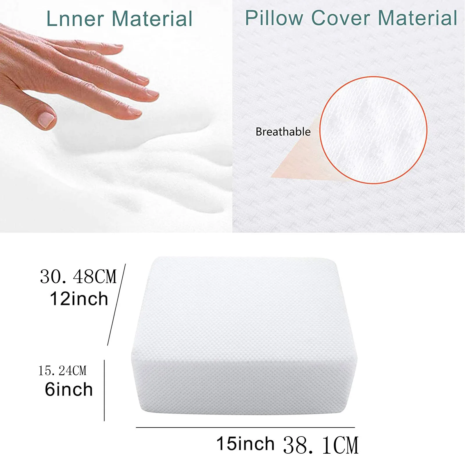 

Soft Pad Cushion Neck Support Pillow For Vertebral Protection Smooth Stretchy Pillow Cover Ergonomic Memory Foam Pillow