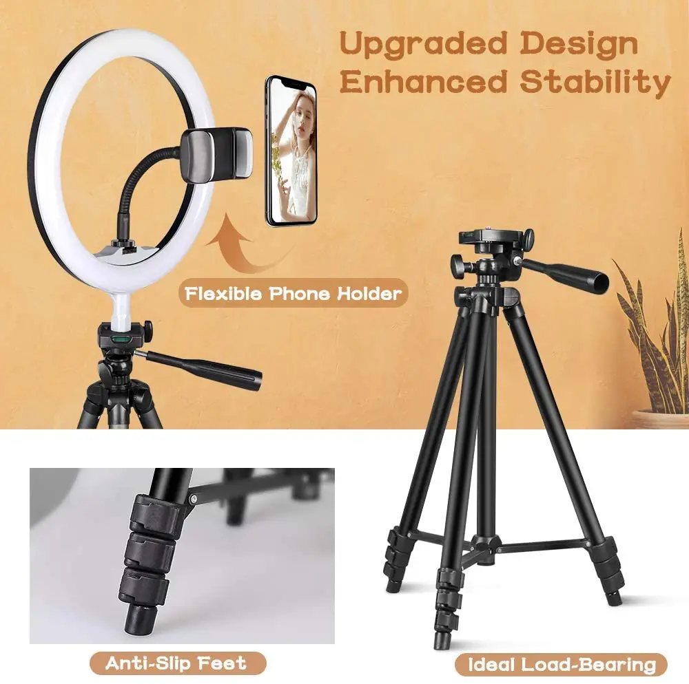 10 2 селфи кольцевой светильник для контроля уровня сахара в крови с 50 Выдвижной