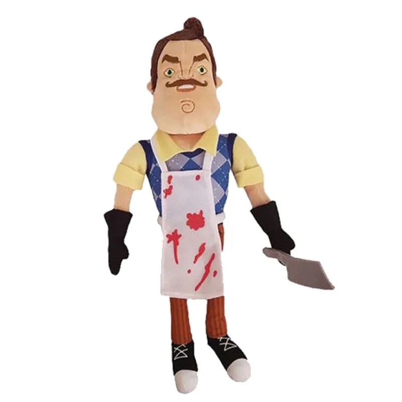Hello Neighbor Plush Toys the Apron& Cleaver 25cm Soft Stuffed Doll - Цвет: B