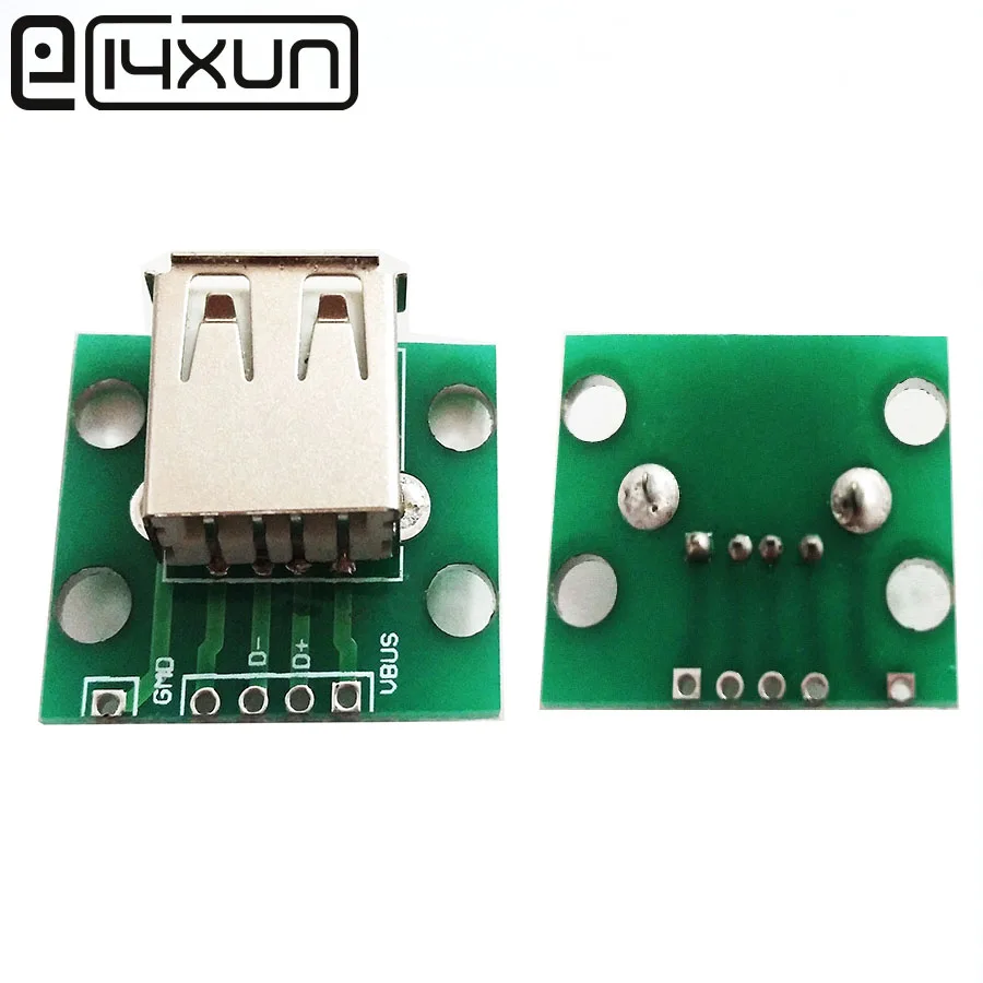 EClyxun 1 шт. гнездовой разъем USB 2 0 для DIP 54 мм контактный 4P Модуль платы
