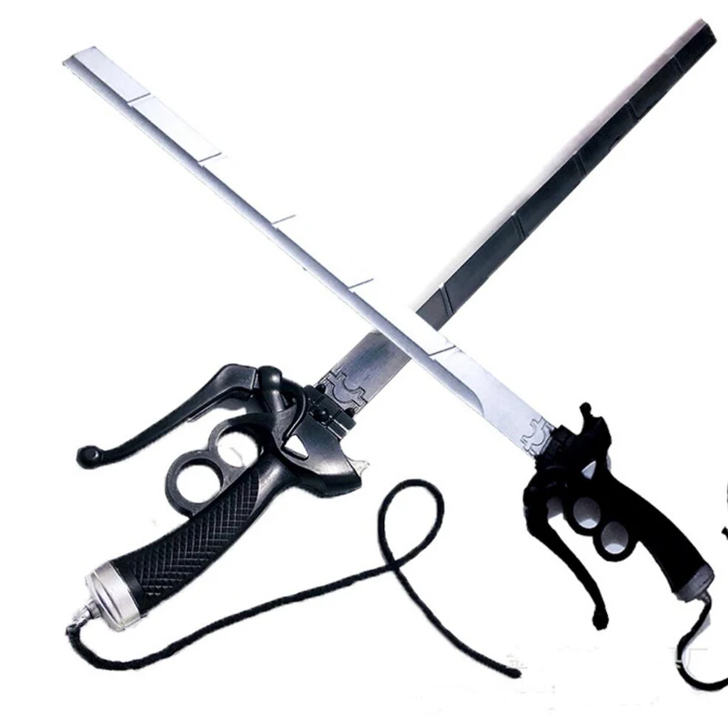 

Attack On Titan Mikasa Ackerman sword cosplay RivaMika LeviMika Movie sword simulation Prop Mikasa double knife Halloween prop