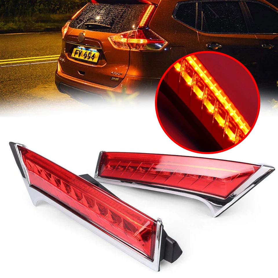 2 шт Автомобильный светодиодный фонарь на капитель колонны для Nissan X-trail X 2014 2015 2016