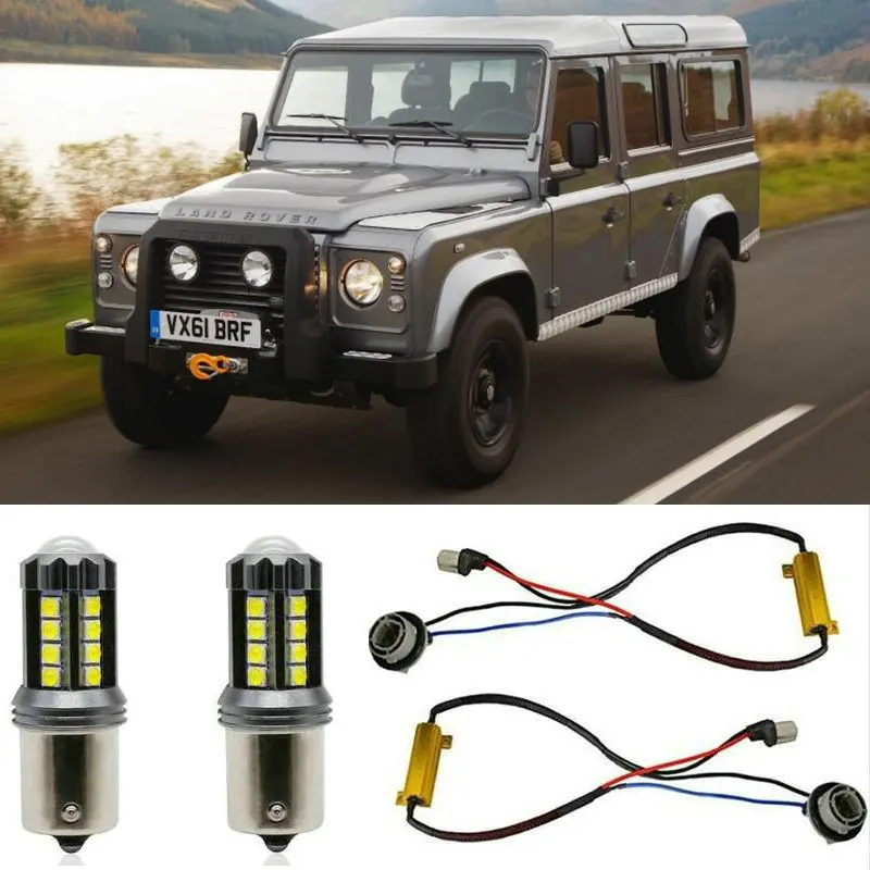 

Fog lamps for LAND ROVER DEFENDER Station Wagon L316 Stop lamp Reverse Back up bulb Front Rear Turn Signal error free 2pc