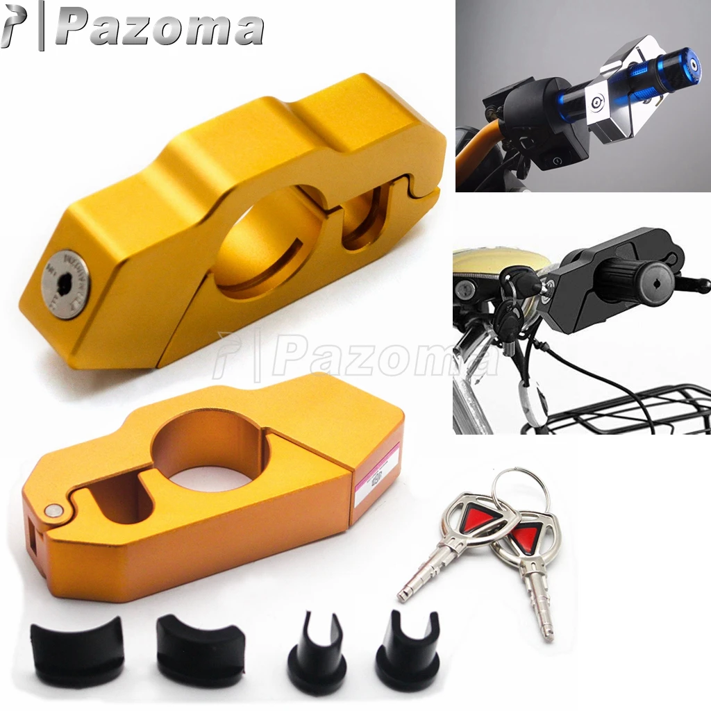 

Motorcycle Handlebar Lock Brake Throttle Grip Security Safety Lock Fit Scooter ATV Dirt Street Bikes Mopeds Anti Theft Grip Lock