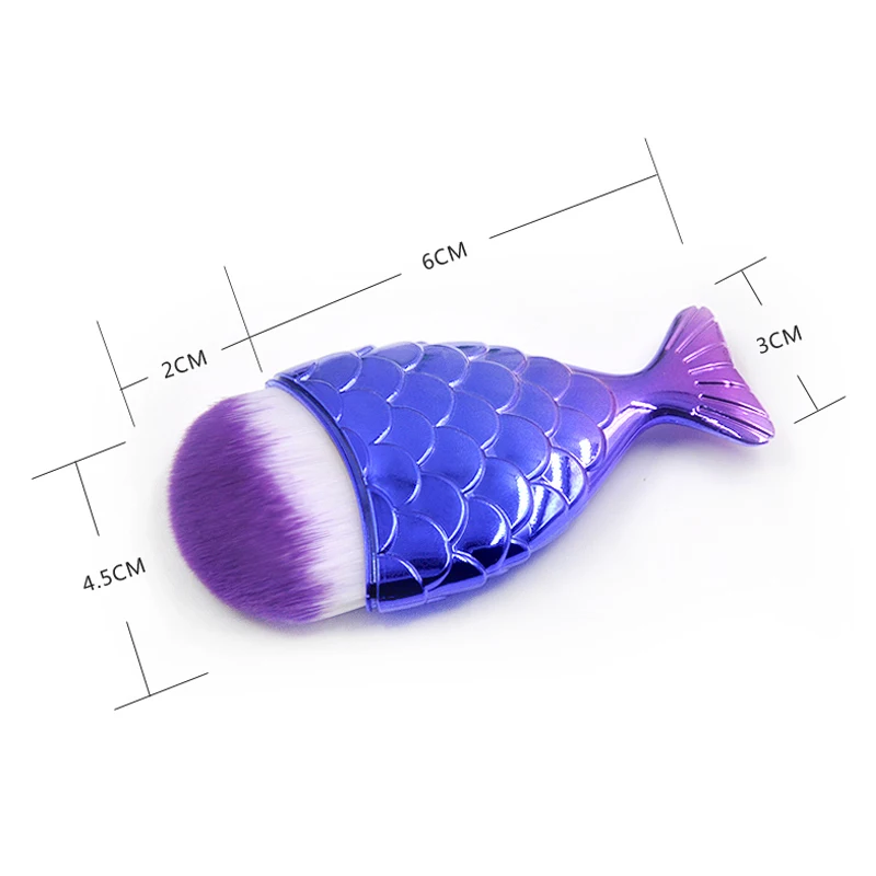 Новинка 3 шт./набор Профессиональная Кисть для макияжа русалка | Красота и