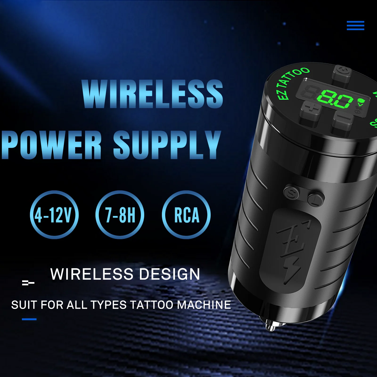 Беспроводной Аккумуляторный тату-аппарат EZ EvoTech интеллектуальный чип