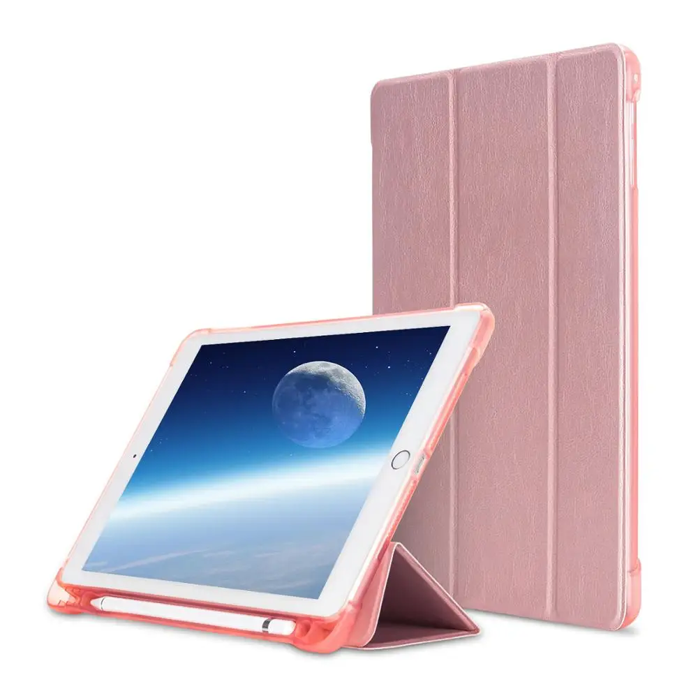 For new ipad 2017 2018 model Case with Pencil Holder Slim Protective Smart Cover for iPad case Funda 9. 7"+screen protector |