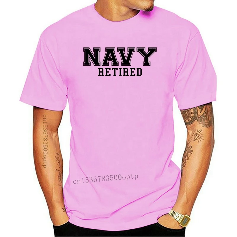 

New 2021 2021 Fashion Cotton T-shirt NAVY Retired BLACK logo on a Short Sleeve T-Shirt Casual Tee Shirt