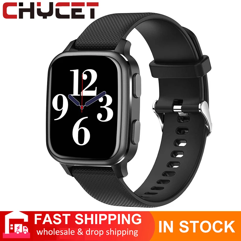 

CHYCET 2021 New Smart Watch Women Men Watches Sport Fitness Heart rate blood pressure tracker Waterproof for IOS Android