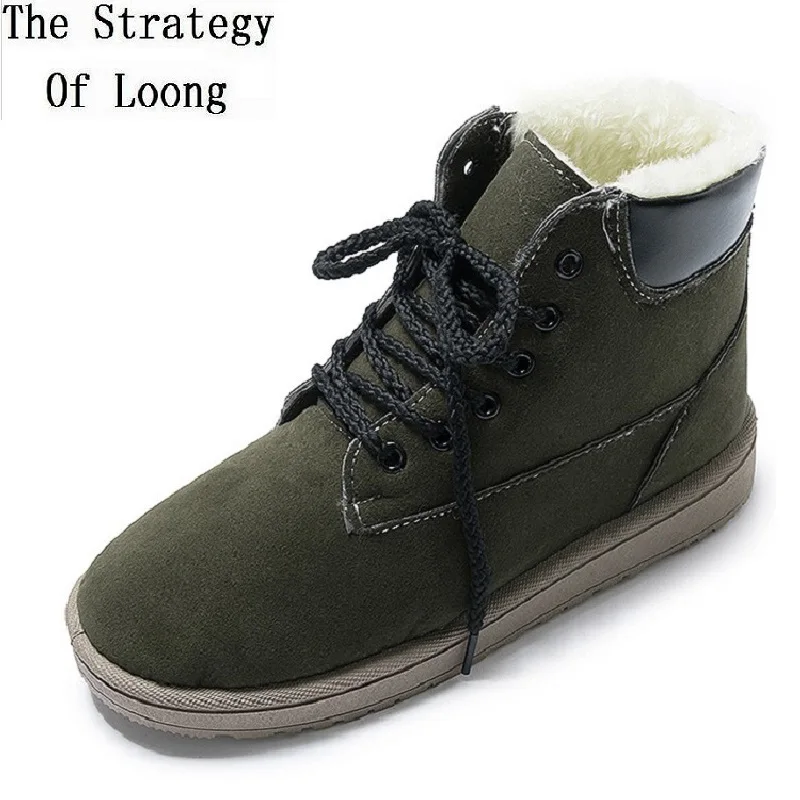 Женские зимние ботинки новинка зимы 2019 женские плюшевые толстые теплые модные