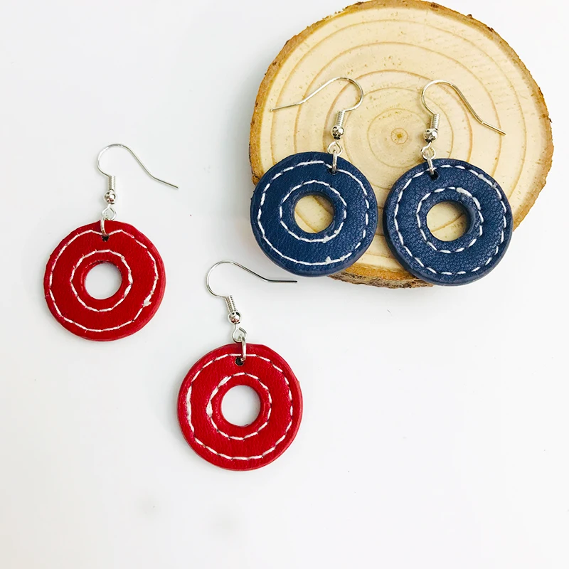 Женские серьги из искусственной кожи Cpop креативные элегантные длинные в форме