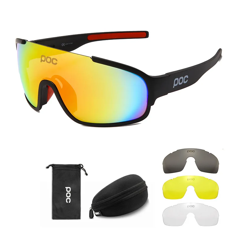 

4 Lens Cycling Glasses Outdoor Sport Polarized Light Sunglasses Men Women Bicycle Mountain Bike MTB Glasses UV400 Goggles