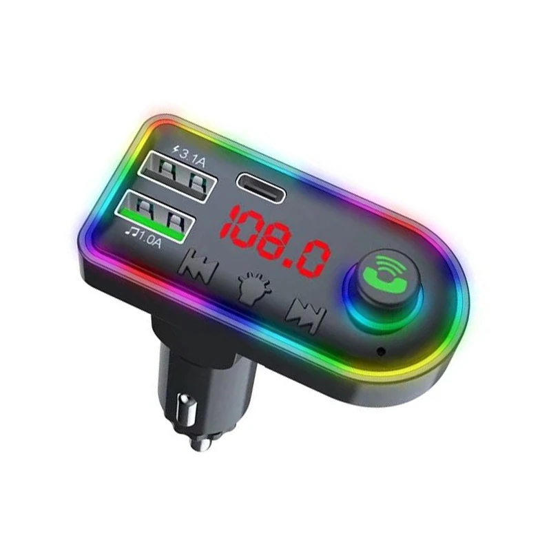 

Bluetooth FM Transmitter for Car,Bluetooth Car Adapter MP3 Player FM Transmitter Receiver,Hands Free Calling,LED Display