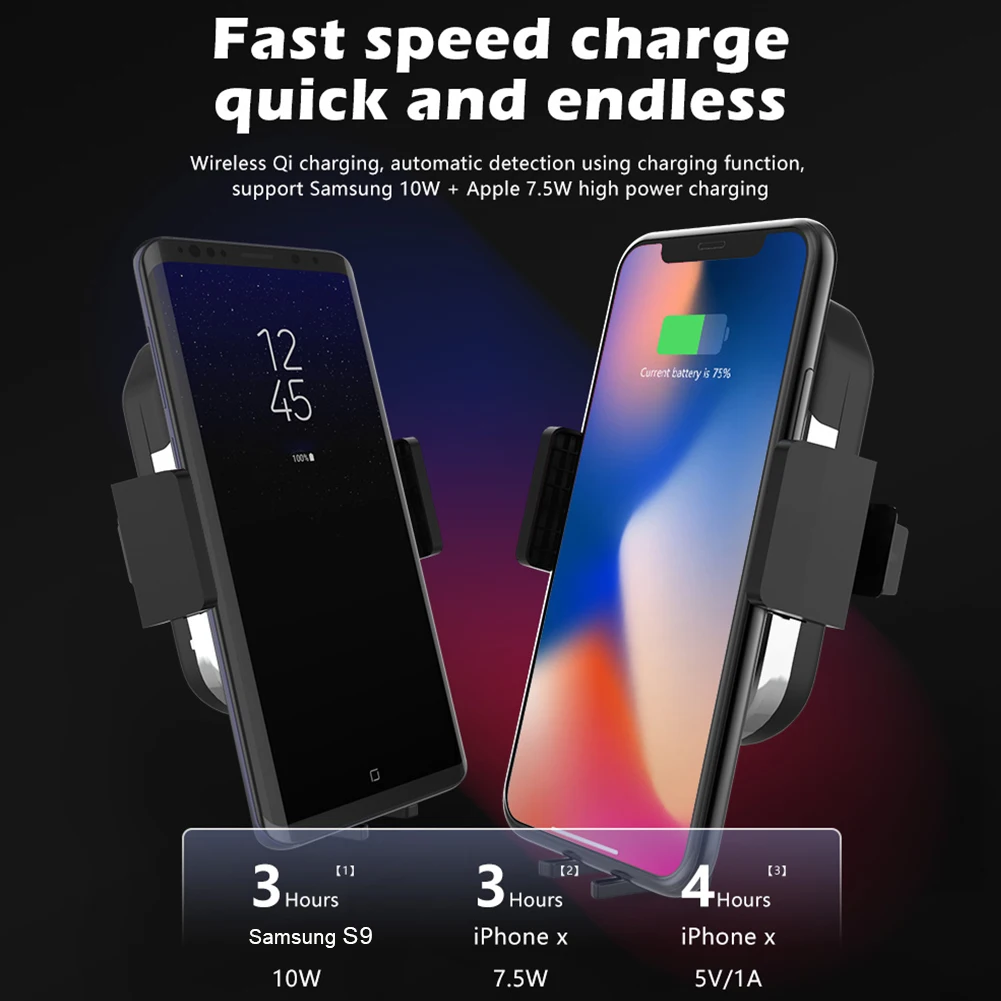 

Wireless Charging Car Bracket Phone Charger Used Apple Android Suite with Suction Cup Bracket / Car Filling / Air Outlet Bracket