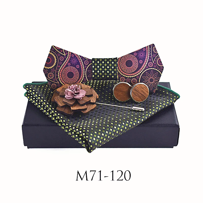 ZDJMEITRXDOOW мужской модный брикет галстук жаккардовый запонки для мужчин подарочная