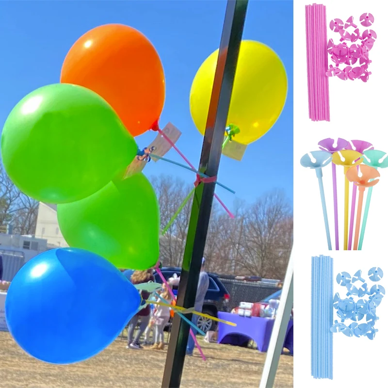 20 шт. держатель для шариков с чашками стержень принадлежности вечерние подставка