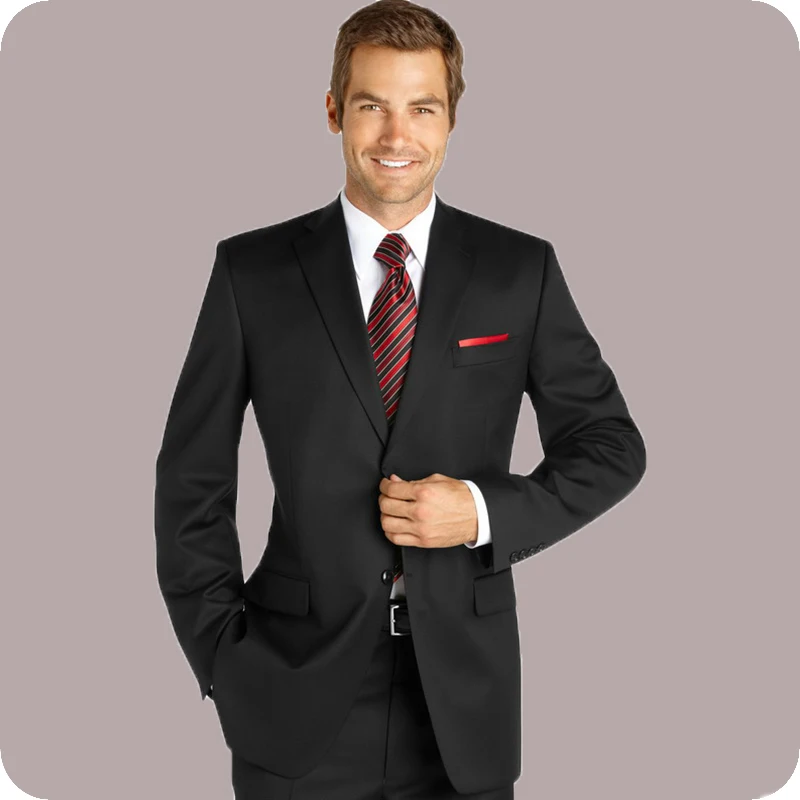 

Костюм мужской облегающий, блейзер на одной пуговице и брюки, Повседневный, для деловых встреч, свадьбы, на заказ, на весну-осень