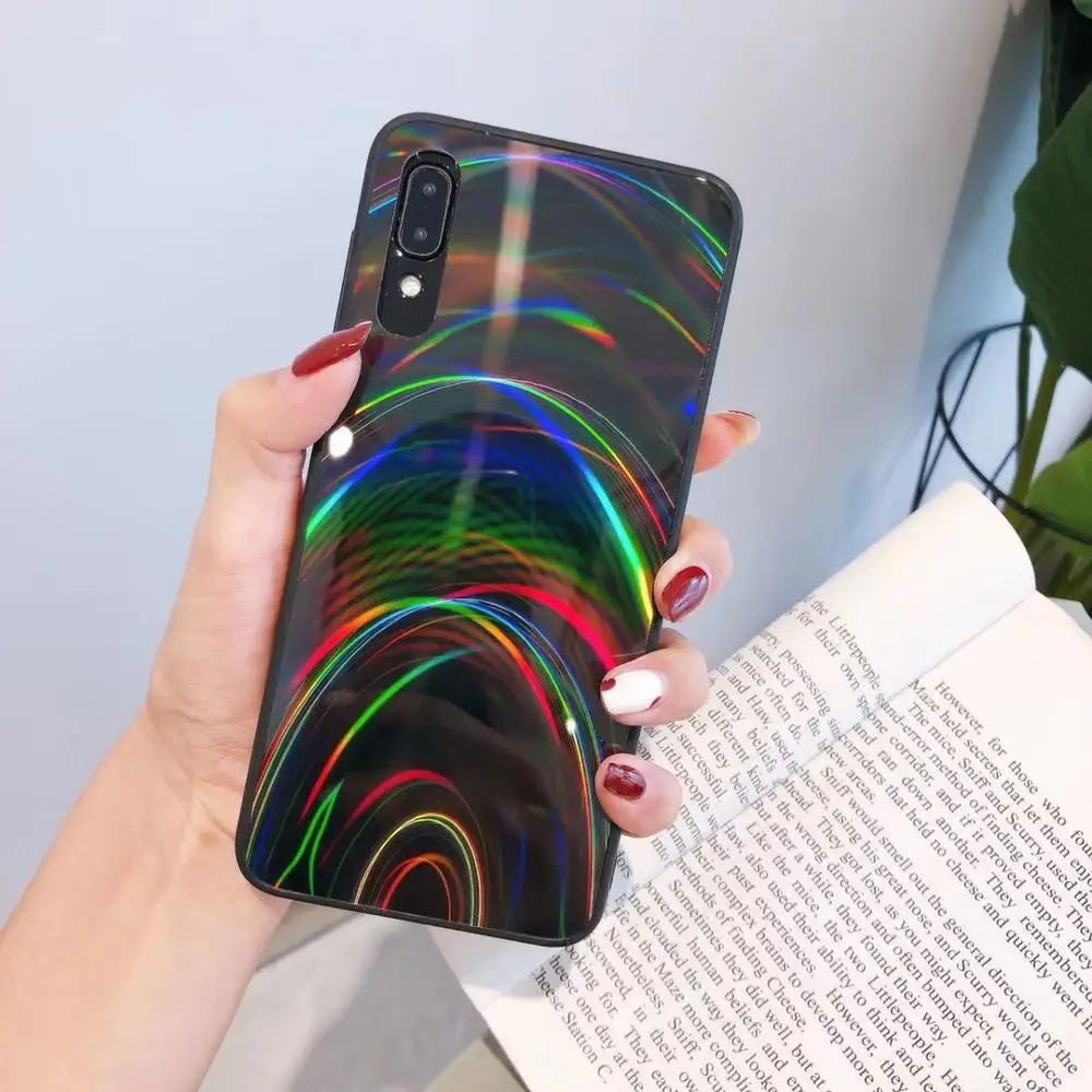 Радужный гальванический чехол для телефона Huawei P20 P30 Pro P40 Lite Honor 8A 8S 9x P Smart 2019 Y5 Y7 Y6 Y9