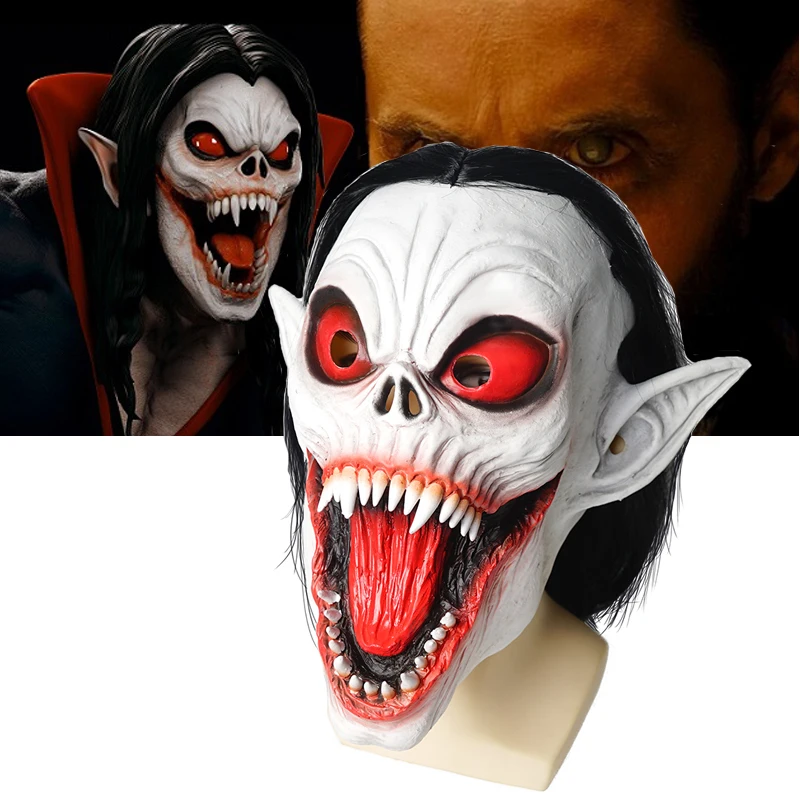 

Snailify Morbius : The Living Vampire Mask Halloween Costume For Adult Vampire Latex Mask Full Head