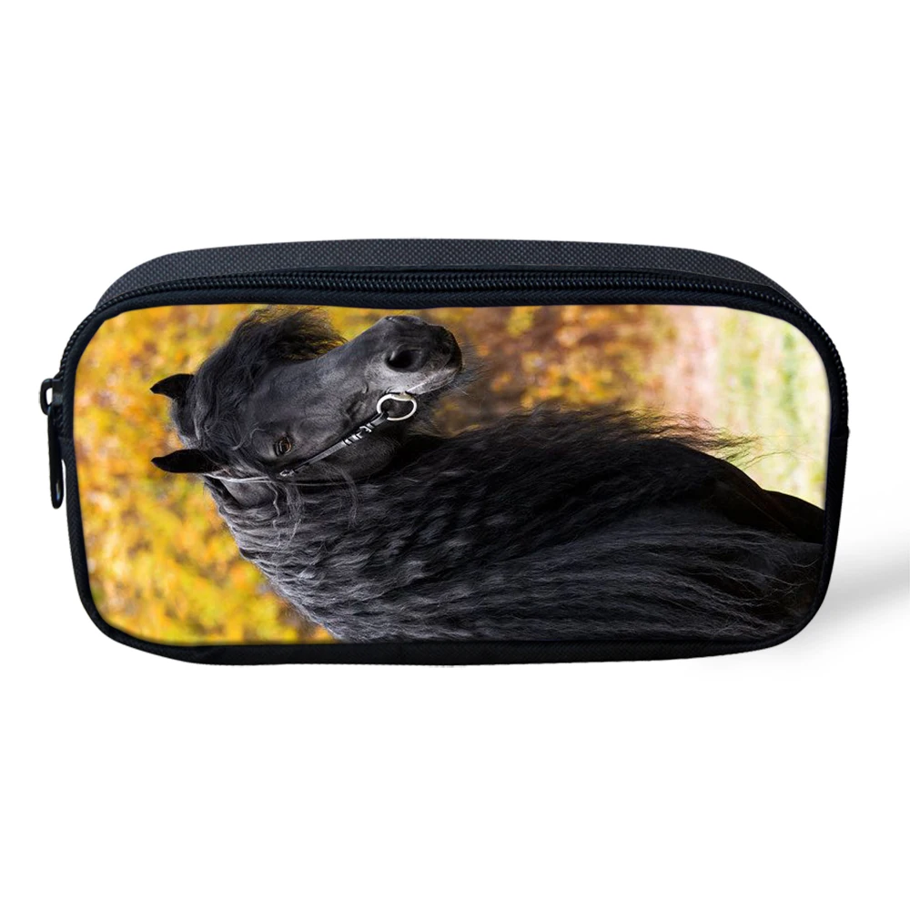 HaoYun фризская лошадь принты карандаши сумка для мальчиков студентов путешествия