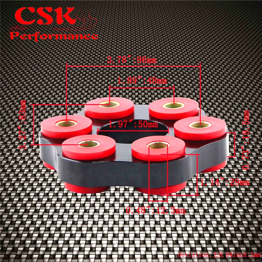 Полиуретановый гибкий приводной вал диска Подходит для BMW E30 E36 E46 M3 диск LK = 96 мм/12