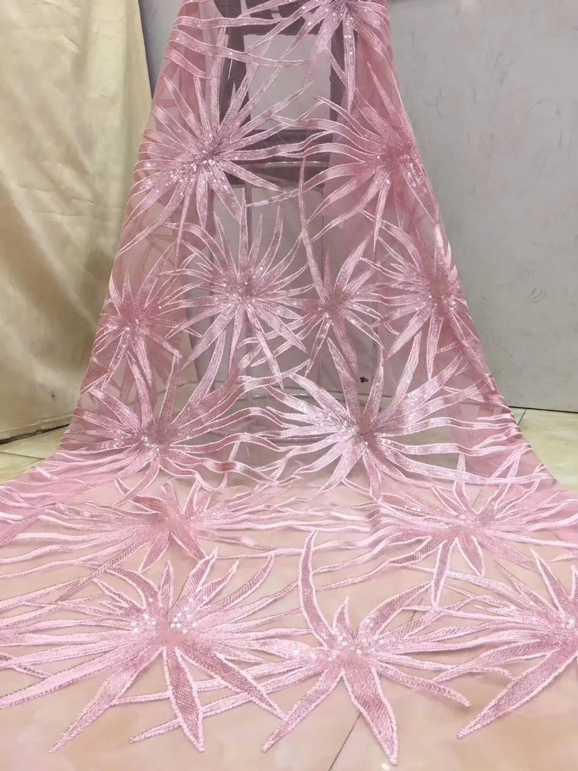 Вышитая Тюлевая кружевная ткань свадебная африканская высокого качества для