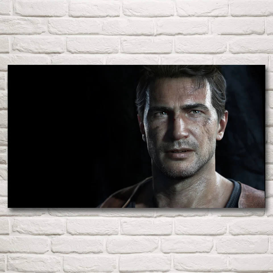 Foocome Uncharted 4 A Thiefs End современный домашний Декор Гостиная шелковая Живопись игра