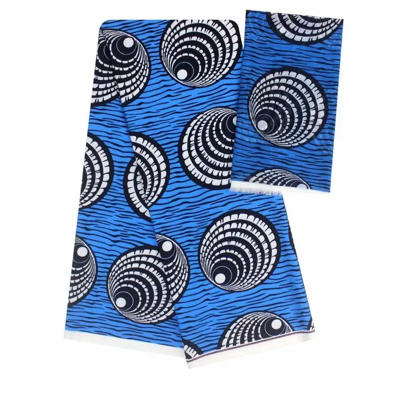 Африканская Ткань шелковая восковая ткань Горячая шелковая ткань с шифоновый комплект высокого качества атласная шелковая фарбик для платья 4+ 2 ярдов