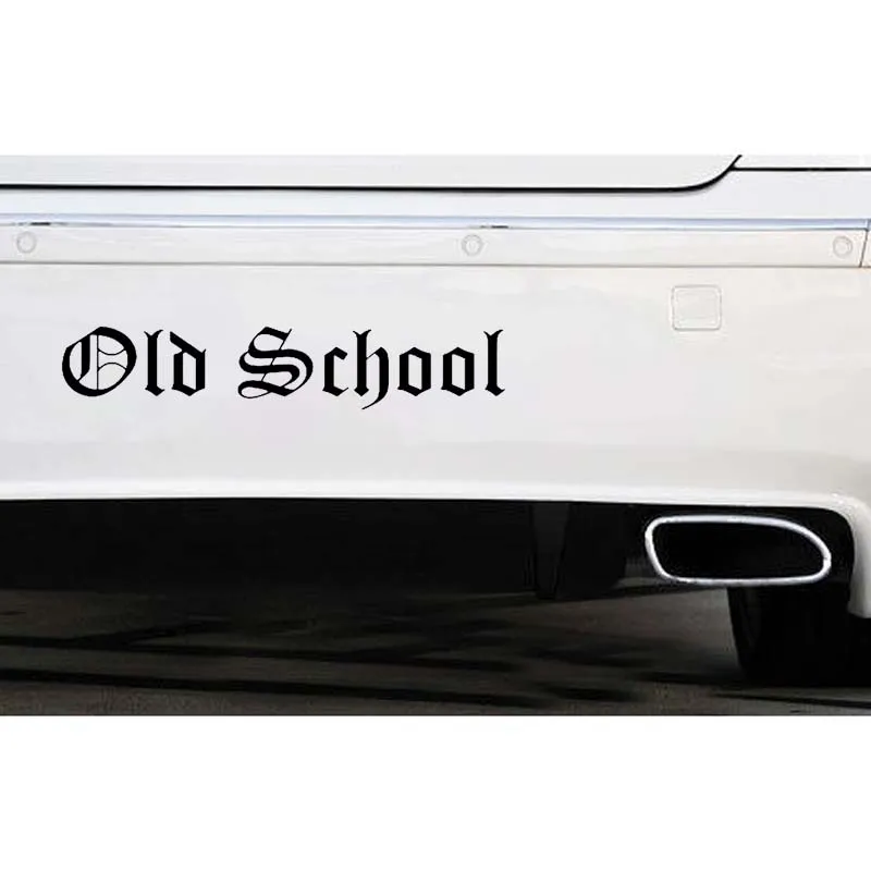 

16CMX3.1CM OLD SCHOOL Funny Caravan Vinyl Decal Car Sticker Black Silver