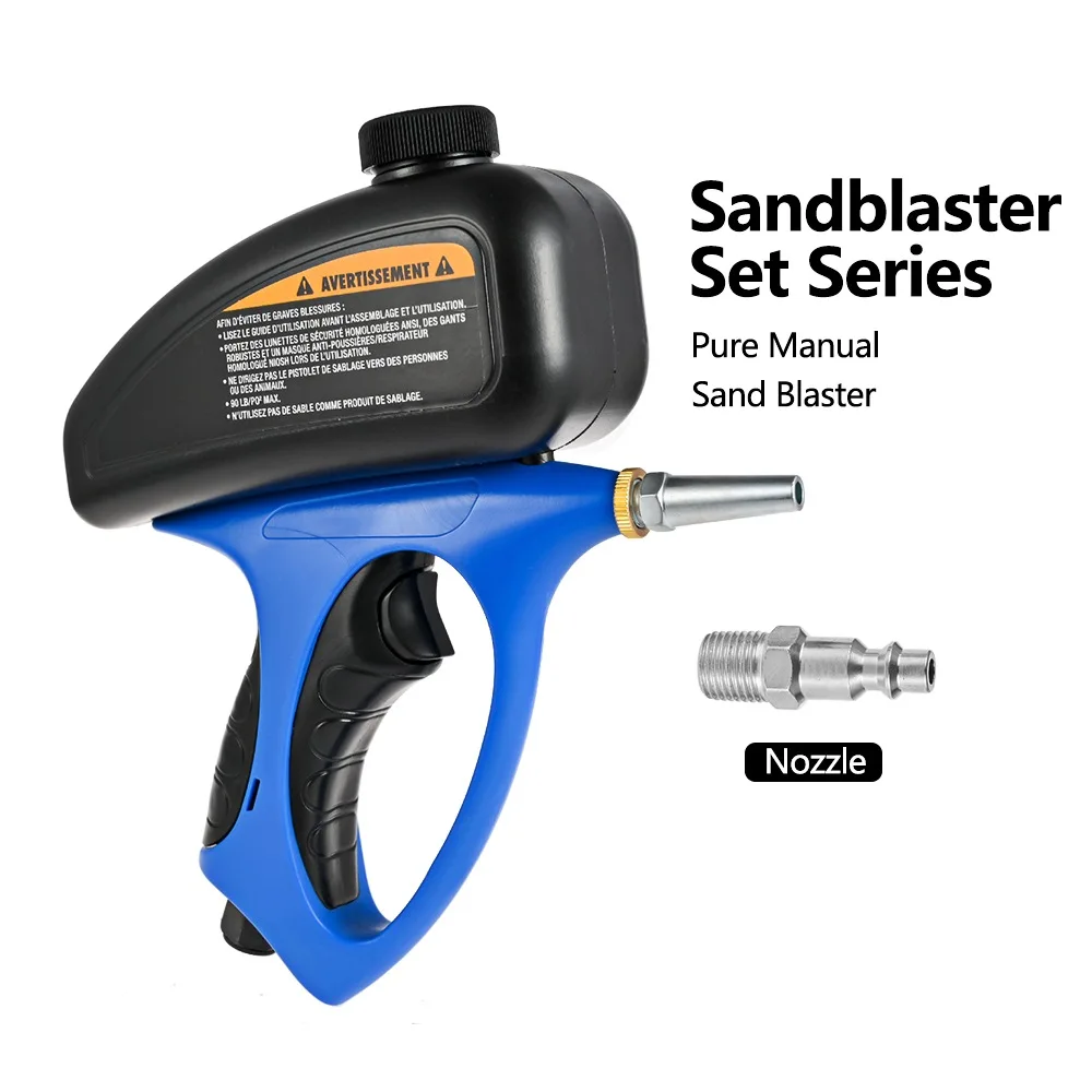 

Sandblasting Gun Airbrush Portable Sandblast Gun Home DIY Pneumatic Adjustable Sand Blasting Blaster Flow Blasting Spray Tools