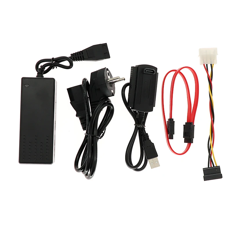 Адаптер для жесткого диска 1 компл. USB 2 0 к IDE SATA S ATA 5 дюйма HD HDD кабель питания OTB