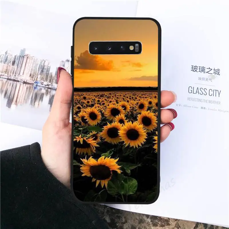 

Yellow sunflower flower Phone Case For Samsung galaxy S 7 8 9 10 20 edge A 6 10 20 30 50 51 70 note 10 plus