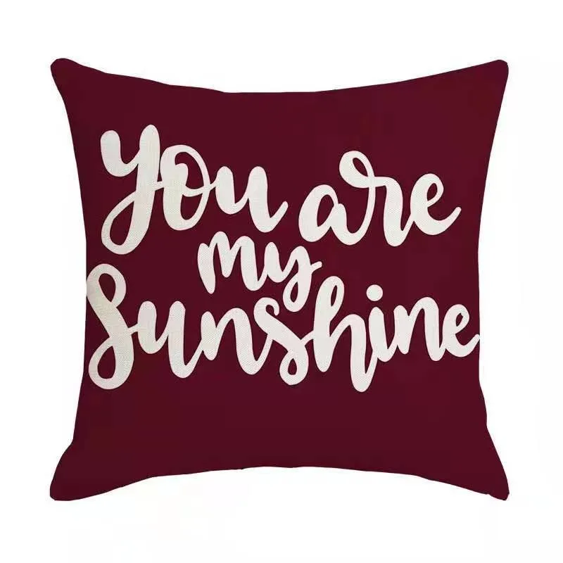 

Daisy Flowers Flax Square Decorative Cushions Pillowcase Cushion Cover Throw Pillow Sofa Home Hotel Car Decoration Pillowcover