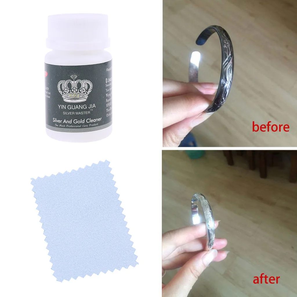 40 мл Чистящая полировальная ткань для ювелирных изделий Жидкость против