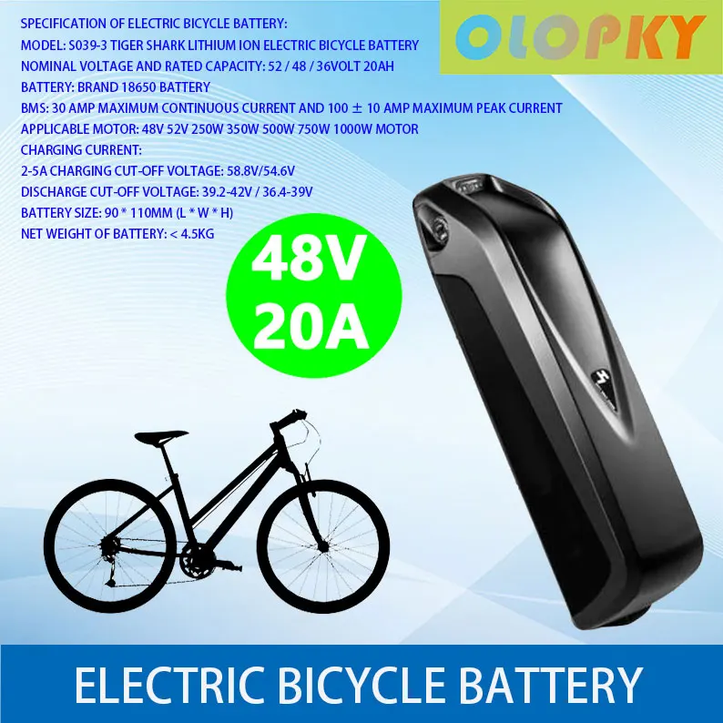 2021 48Velectric bicycle battery Hailong 18650 pack 48V 20Ah 52V 17ah20ah 36V 17ah powerful lithium | Электроника