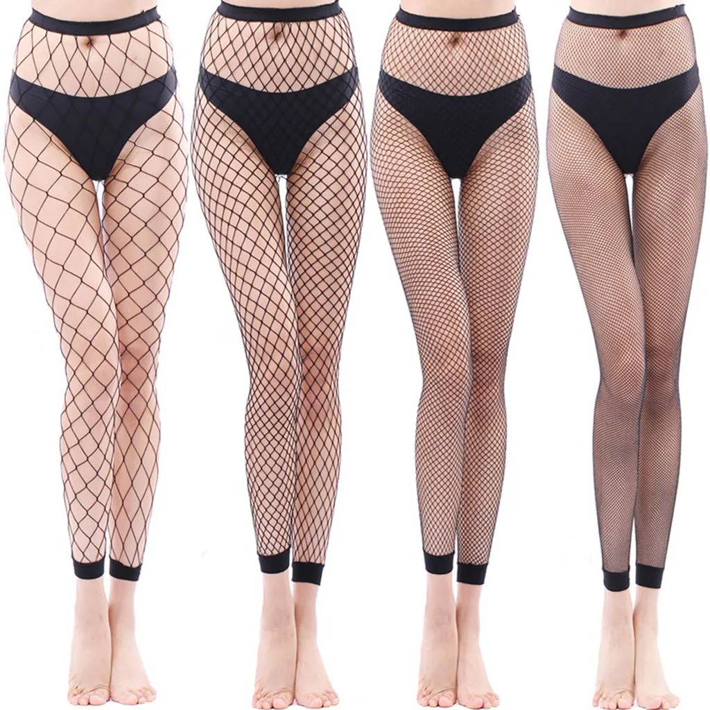 

Hollow Out Sexy Pantyhose Black Mesh Stockings Jeans Stretch Bottoming Stocking Fishnet Stockings Tights High Quality Female