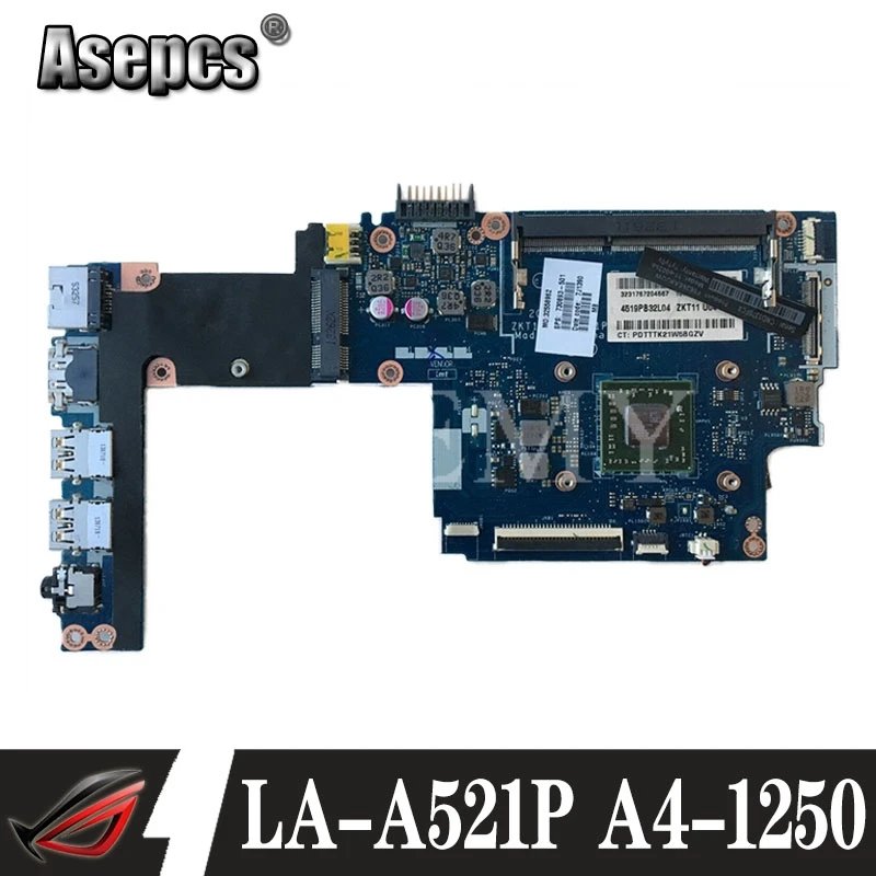 

LA-A521P 730893-501 730893-001 For HP PAVILION TOUCHSMART NOTEBOOK for TS 11-E 11-e001AU Motherboard A4-1250