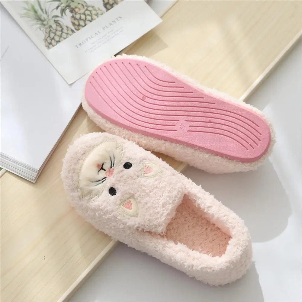 Женские домашние теплые тапочки Millffy розовые серые для семьи большие размеры