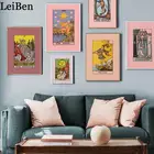 Настенный постер с абстрактным изображением Таро и звезд в скандинавском стиле, Картина на холсте с принтом солнца, Импресса, рисунок для гостиной, домашний декор