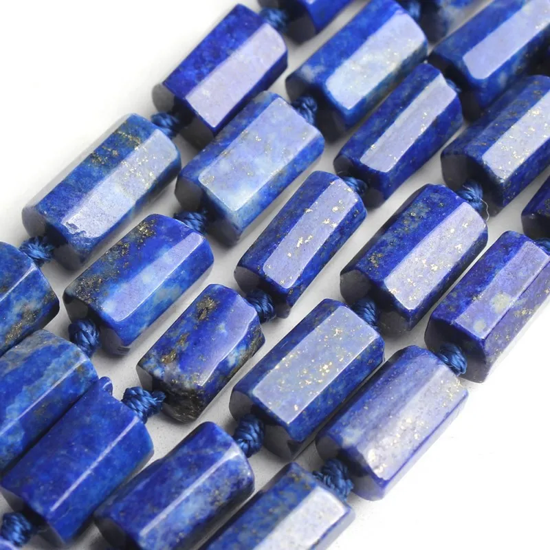 

Natural Lapis Lazuli Stone Beads Cylinder Shape Loose Spacer Beads For Jewelry Making DIY Bracelet Necklace 15"Strand 8x11mm