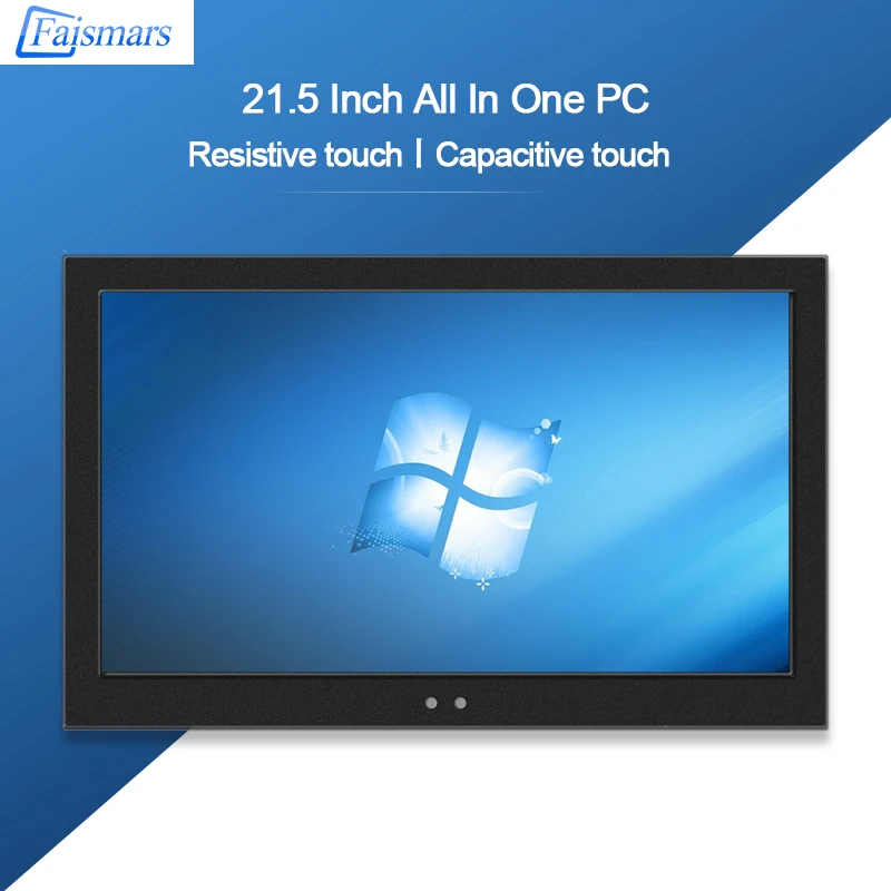 Verkaufen 21,5 Inch Touchscreen Industrie Computer Alle In Einem PC I7-4510U Bulit-in Wifi Win7 XP Linux OS Schnallen Embedded Montieren Panel PC