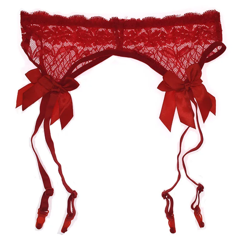 Сексуальное нижнее белье Ligas с прозрачным кружевом пояс подвязка для женщин
