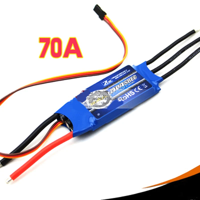 1 шт. ZTW двусторонний бесщеточный ESC 30A 40A 50A 60A 70A 80A с разъемом типа банан BEC 5/5 в 2 6S Lipo