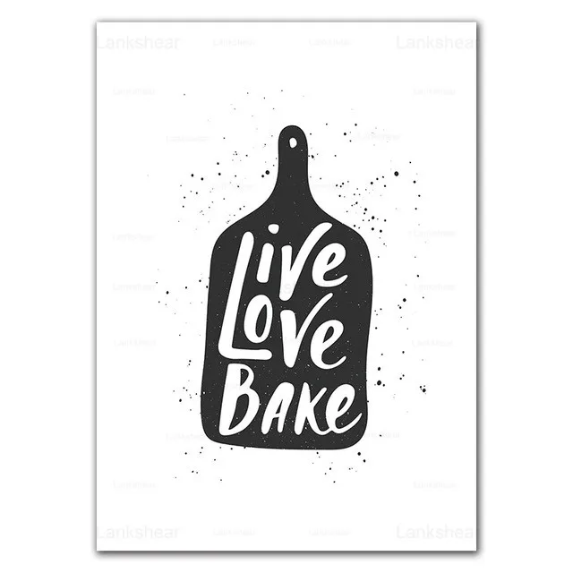 

Cartoon Abstract Kitchenware Art Canvas Painting Prints Posters Wall Pictures for Dining Hall Kitchen Home Decor No Frame
